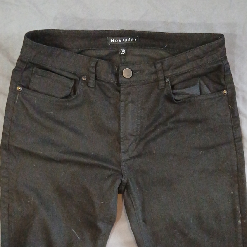 Monfrere Men's Black Chinos